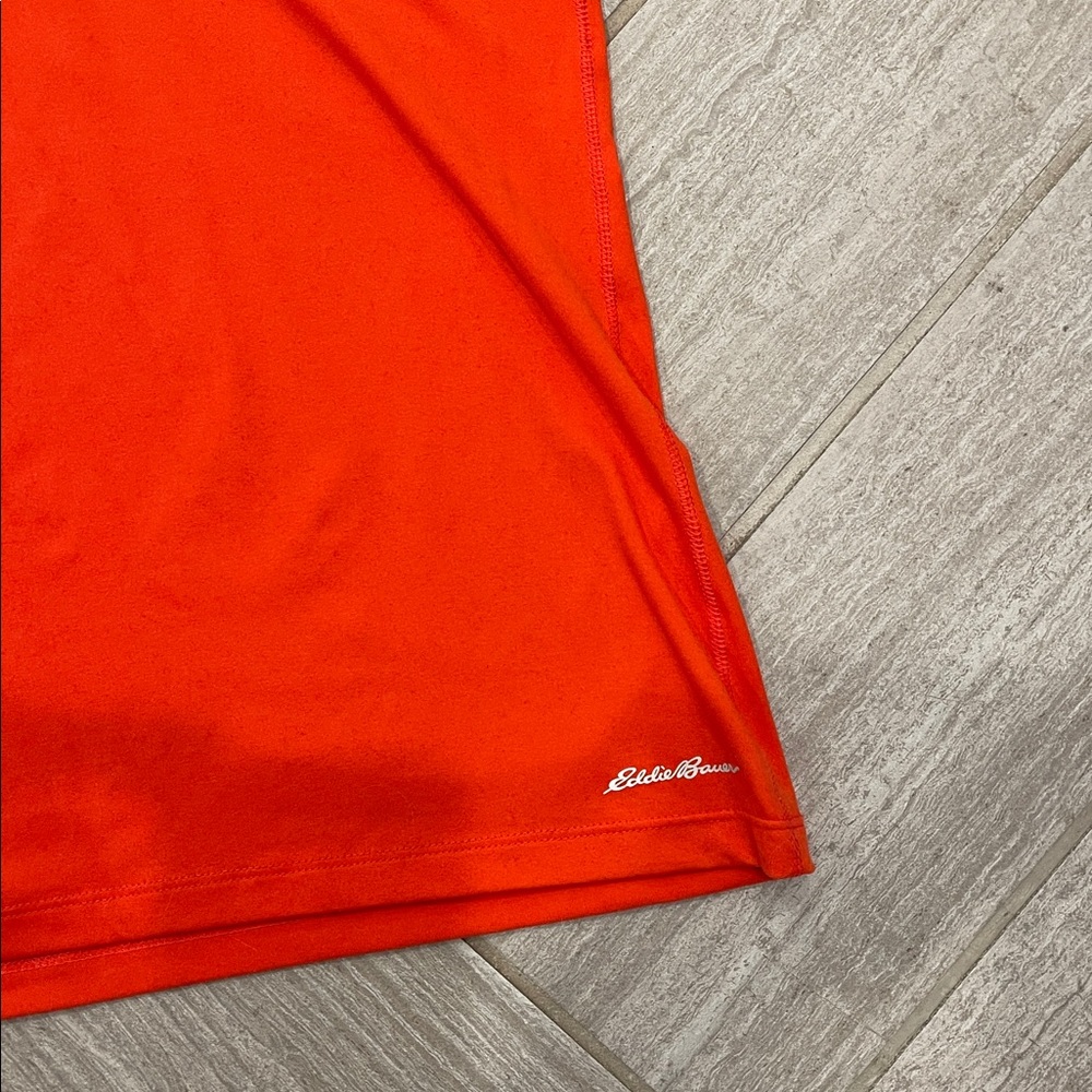 Eddie Bauer Vibrant Orange Quarter Zip Top - Picture 3 of 3